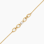 Bracelet Cladie Argent Dor&eacute; A L'Or 750/1000 Oxyde De Zirconium - Bracelets Femme | Histoire d&rsquo;Or