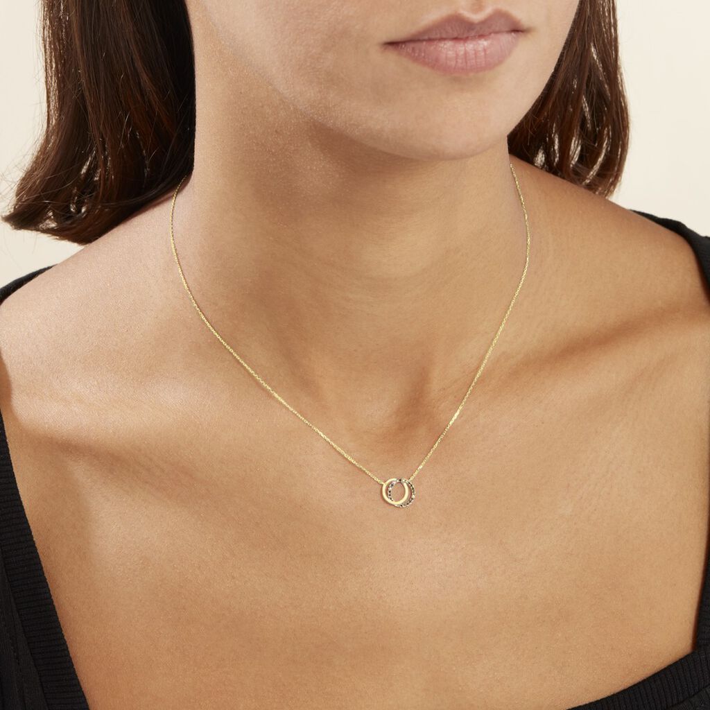 Collier Or Jaune Tresha Diamants - Colliers Femme | Histoire d’Or