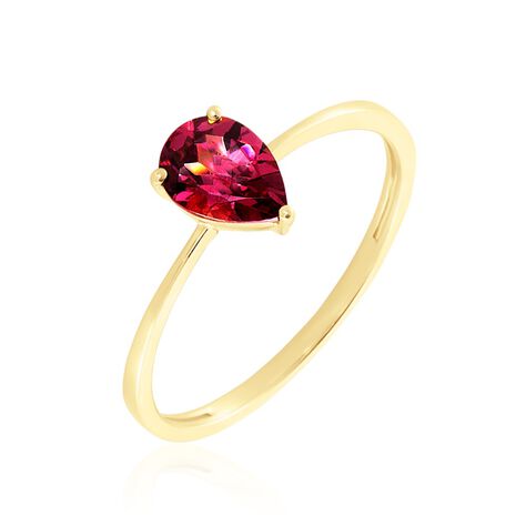 Bague Rhodolite Fever Or Jaune Rhodolite - Bagues solitaires Femme | Histoire d’Or