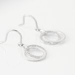 Boucles D'oreilles Pendantes Or Blanc Tresha Diamants - Boucles d'oreilles pendantes Femme | Histoire d&rsquo;Or