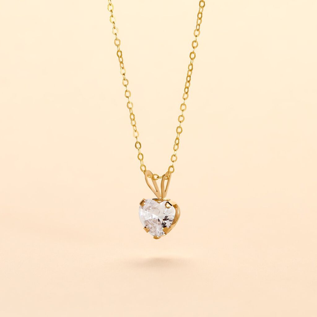 Collier Aodren Or Jaune Oxyde De Zirconium - Colliers Famille | Histoire d’Or