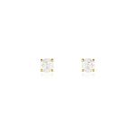 Boucles D'oreilles Puces Aphrodite Or Jaune Diamant - Clous d'oreilles Famille | Histoire d&rsquo;Or