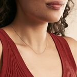 Cha&icirc;ne Iris Maille Gourmette Or Blanc - Chaines Femme | Histoire d&rsquo;Or