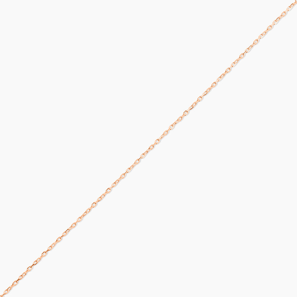 Cha&icirc;ne Igoa Maille For&ccedil;at Diamantee Or Rose - Chaines Femme | Histoire d&rsquo;Or