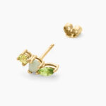 Boucle D'oreille Unitaire Jasmee Plaque Or Jaune Aventurine Oxyde - Boucles d'oreilles fantaisie Femme | Histoire d&rsquo;Or