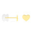 Boucles D'oreilles Puces Aricia Coeur Or Jaune - Clous d'oreilles Enfant | Histoire d’Or