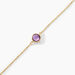 Bracelet Arenale Or Jaune Amethyste - Bracelets Femme | Histoire d’Or