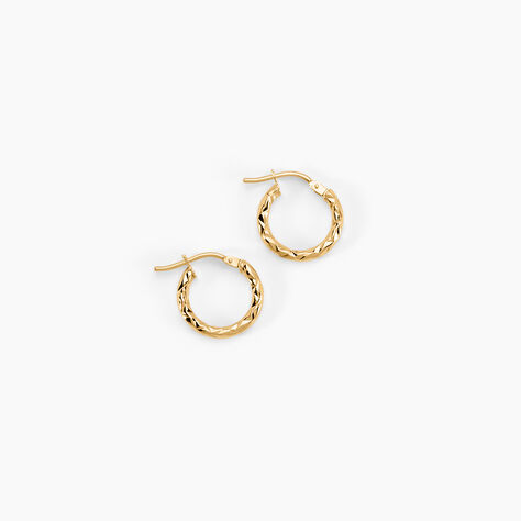 Créoles Cayla Or Jaune - Boucles d'oreilles créoles Femme | Histoire d’Or