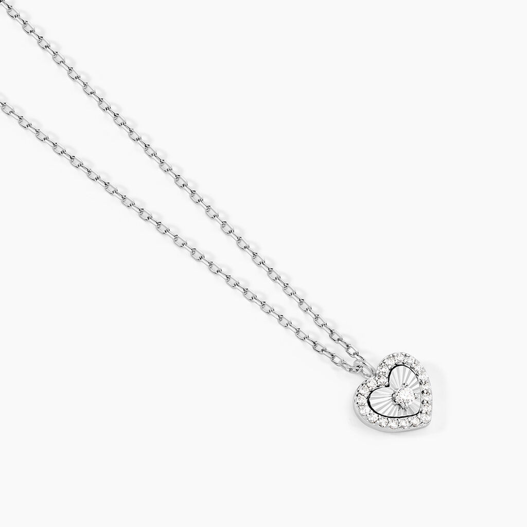 Collier Yvannah Argent Blanc Oxyde De Zirconium - Nouveautés Femme | Histoire d’Or