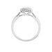 Bague Or Blanc  Shirlene Diamant Synthetique - Bagues solitaires Femme | Histoire d’Or