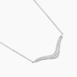 Collier Mademoiselle Argent Blanc Oxyde De Zirconium - Colliers fantaisie Femme | Histoire d&rsquo;Or