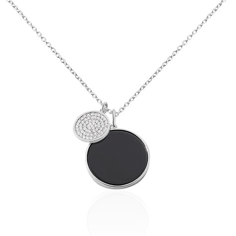 Collier Adonya Argent Blanc Céramique Et Oxyde De Zirconium - Colliers Femme | Histoire d’Or