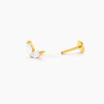 Piercing Judie Acier Jaune Oxyde De Zirconium - Piercings d'oreilles Femme | Histoire d&rsquo;Or