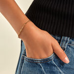 Bracelet Cinthia Acier Jaune - Bracelets cha&icirc;ne Femme | Histoire d&rsquo;Or