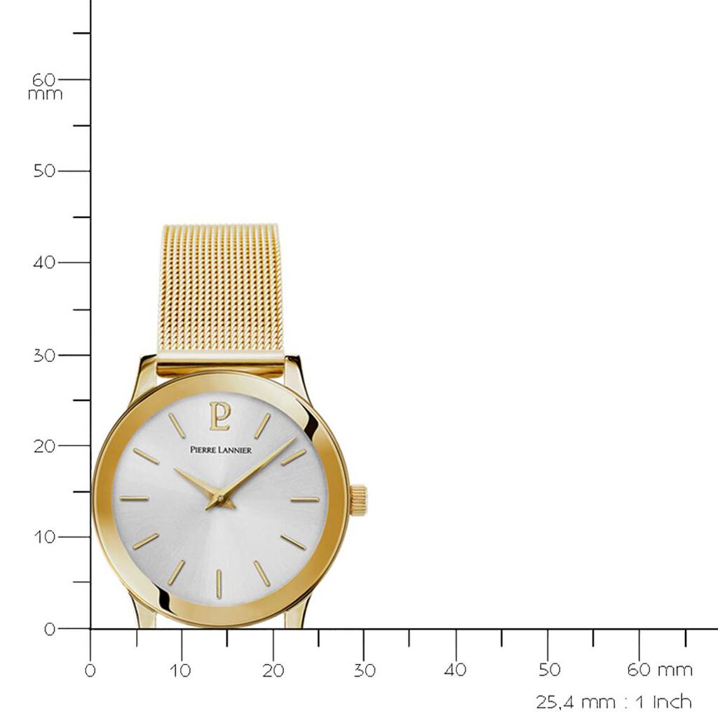 Montre Pierre Lannier Week End Ligne Pure Argent - Montres Femme | Histoire d&rsquo;Or