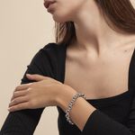 Bracelet Carola Maille Jaseron Argent Blanc - Bracelets cha&icirc;ne Femme | Histoire d&rsquo;Or