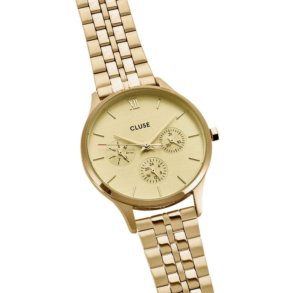 Montre Cluse Minuit Multifonction Doré - Montres Femme | Histoire d’Or