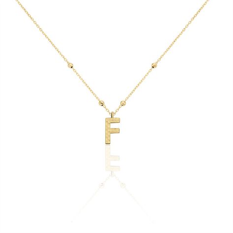 Collier Plaqué Or Jaune Lettra - Colliers fantaisie Femme | Histoire d’Or