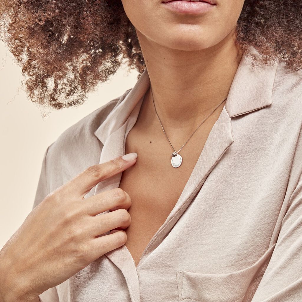 Collier Argent Blanc Raimbaut Oxyde De Zirconium - Colliers fantaisie Femme | Histoire d’Or