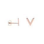 Boucles D'oreilles Puces Celene Or Rose - Clous d'oreilles Femme | Histoire d&rsquo;Or