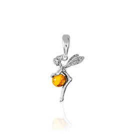 Pendentif Argent Blanc Abellia Ambre - Pendentifs Femme | Histoire d’Or