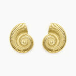 Boucles D'oreilles Puces Mermaid Acier Jaune - Boucles d'oreilles fantaisie Femme | Histoire d&rsquo;Or