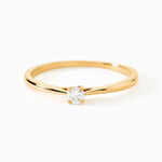 Bague Solitaire Or Jaune Aphrodite Diamant - Bagues de fian&ccedil;ailles vintage Femme | Histoire d&rsquo;Or