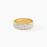 Alliance Raphie Ruban Plat Or Bicolore - Alliances Unisex | Histoire d&rsquo;Or