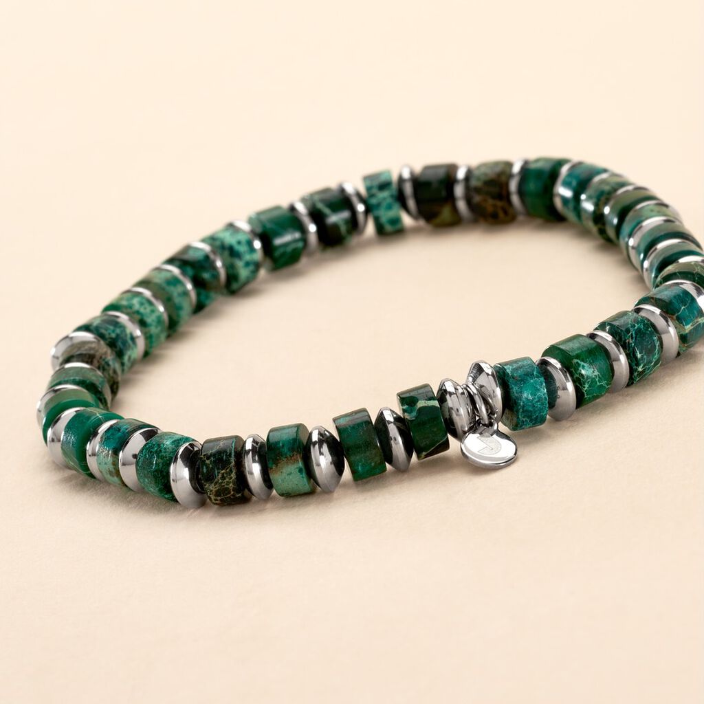 Bracelet Jourdan Acier Blanc - Bracelets Homme | Histoire d’Or