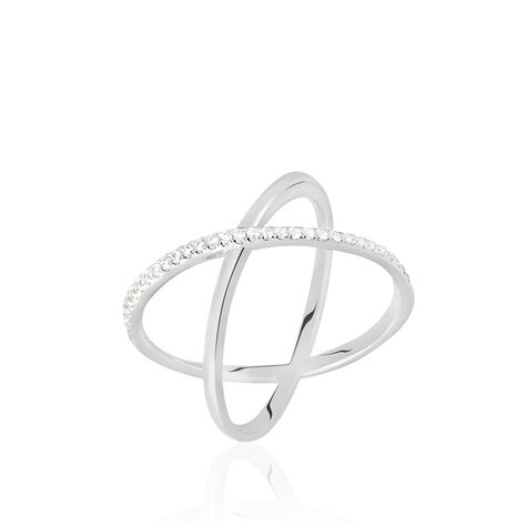 Bague Miya Argent Blanc Oxyde De Zirconium - Bagues avec pierre Femme | Histoire d&rsquo;Or