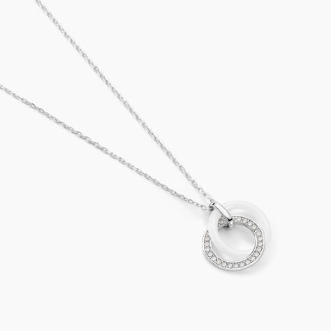 Collier Grizzel Argent Blanc Oxyde De Zirconium - Colliers fantaisie Femme | Histoire d&rsquo;Or