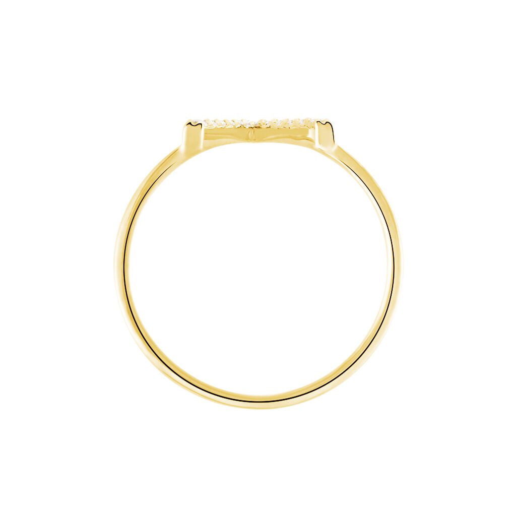 Bague Celene Or Jaune Oxyde De Zirconium - Bagues avec pierre Femme | Histoire d&rsquo;Or