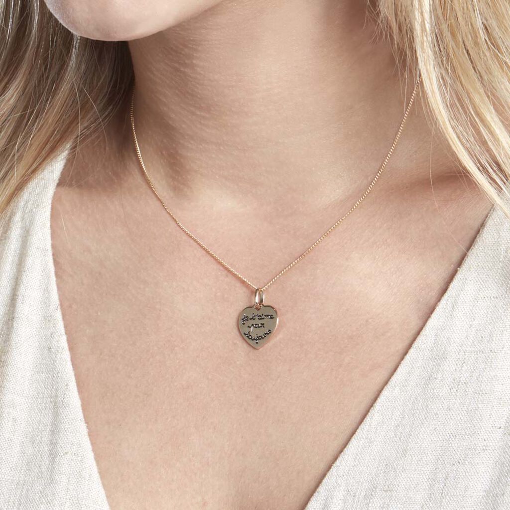 Pendentif Stephie Plaqué Or Jaune - Pendentifs Femme | Histoire d’Or
