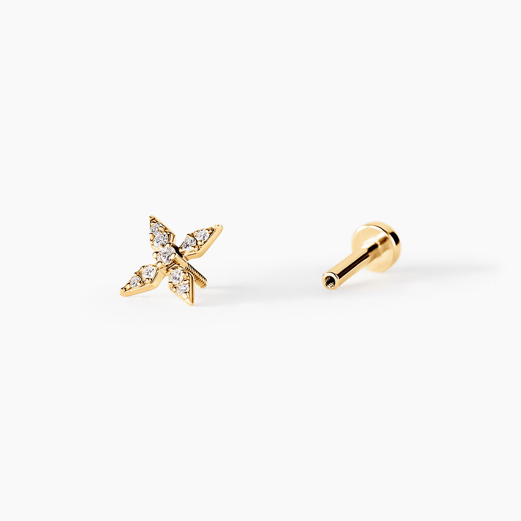 Piercing Pyry Or Jaune Diamant - Bijoux Femme | Histoire d’Or