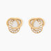 Boucles D'oreilles Puces Henia Plaqué Or Jaune Oxyde De Zirconium - Boucles d'oreilles fantaisie Femme | Histoire d’Or