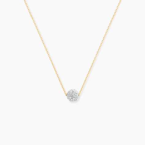 Collier Or Jaune Hepsibah Cristal - Colliers Femme | Histoire d’Or