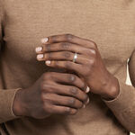 Alliance Julio Ruban Poli Brosse Or Blanc - Alliances Unisex | Histoire d&rsquo;Or