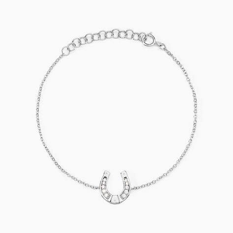 Bracelet Court Argent Blanc Centaures Oxyde De Zirconium - Bracelets Femme | Histoire d&rsquo;Or