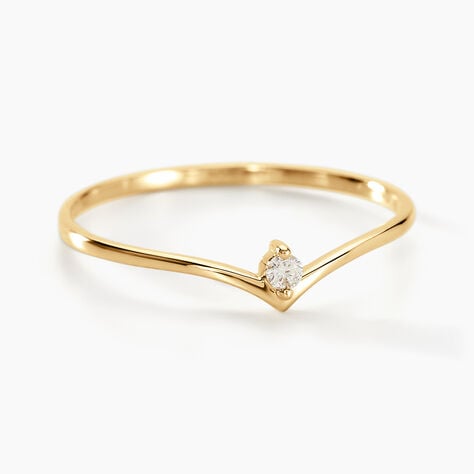 Bague Maye Or Jaune Diamant - Bagues solitaires Femme | Histoire d&rsquo;Or