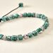 Bracelet Cusco Acier Blanc Turquoise - Bracelets cordon Homme | Histoire d’Or
