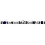 Bracelet Cliff Acier Gris Agate H&eacute;matite Oxyde De Zirconium - Bracelets Homme | Histoire d&rsquo;Or