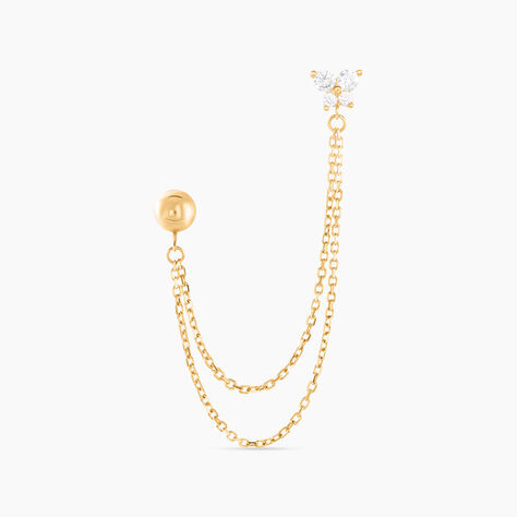 Bijou D'oreille Unitairenat Or Jaune Oxyde De Zirconium - Ear cuffs Femme | Histoire d&rsquo;Or