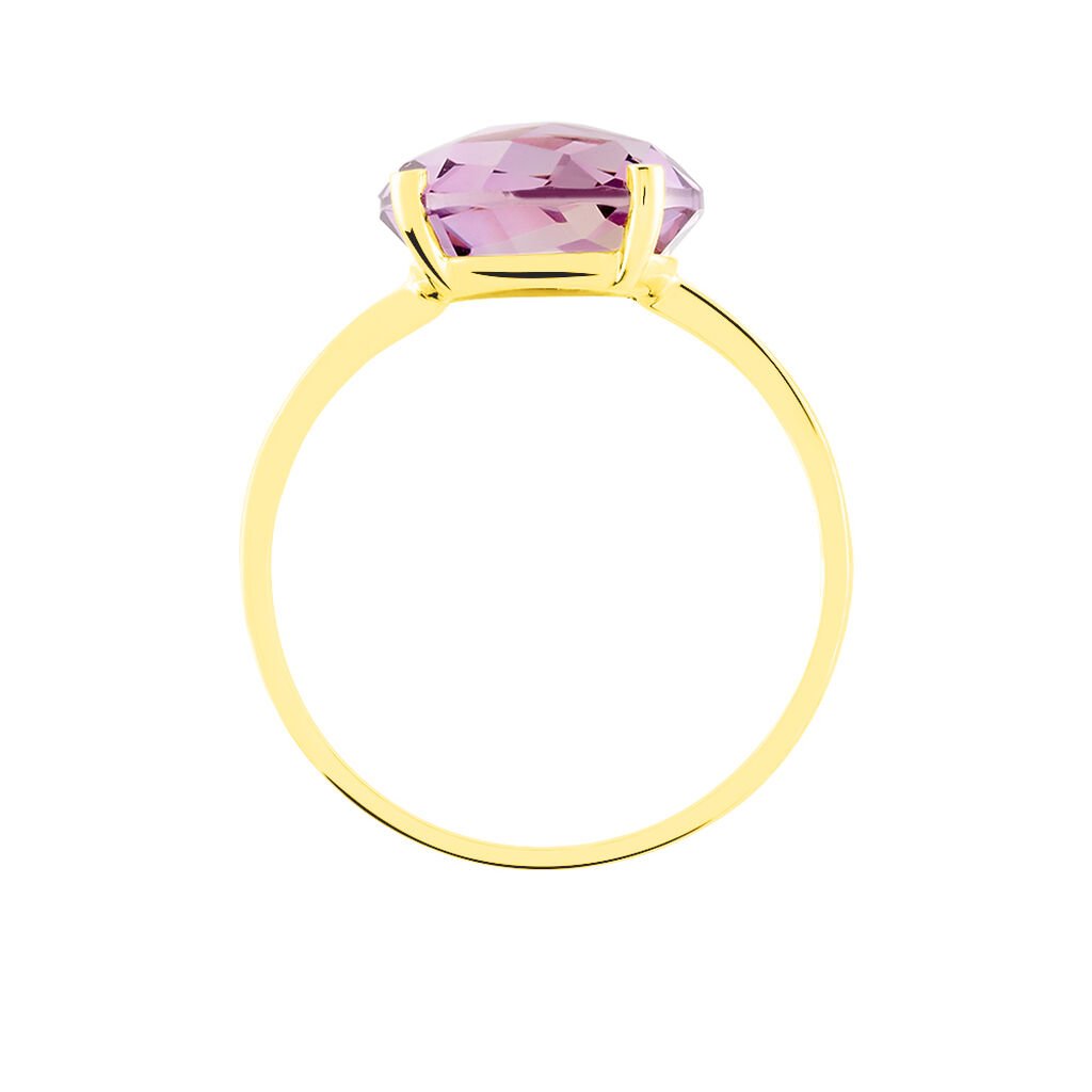 Bague Solitaire Armantia Or Jaune Amethyste - Bagues solitaires Femme | Histoire d’Or