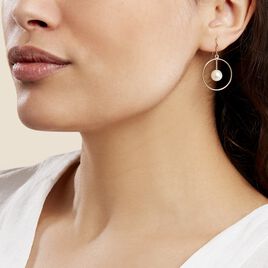 Boucles D'oreilles Pendantes Joris Or Jaune Perle De Culture - Boucles d'oreilles pendantes Femme | Histoire d’Or