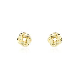 Boucles D'oreilles Puces Ilhame Nid Or Jaune - Clous d'oreilles Femme | Histoire d’Or