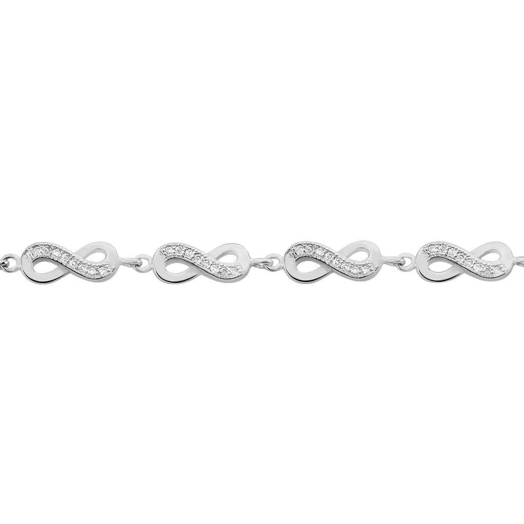 Bracelet Anka Argent Blanc Oxyde De Zirconium - Bracelets Femme | Histoire d’Or
