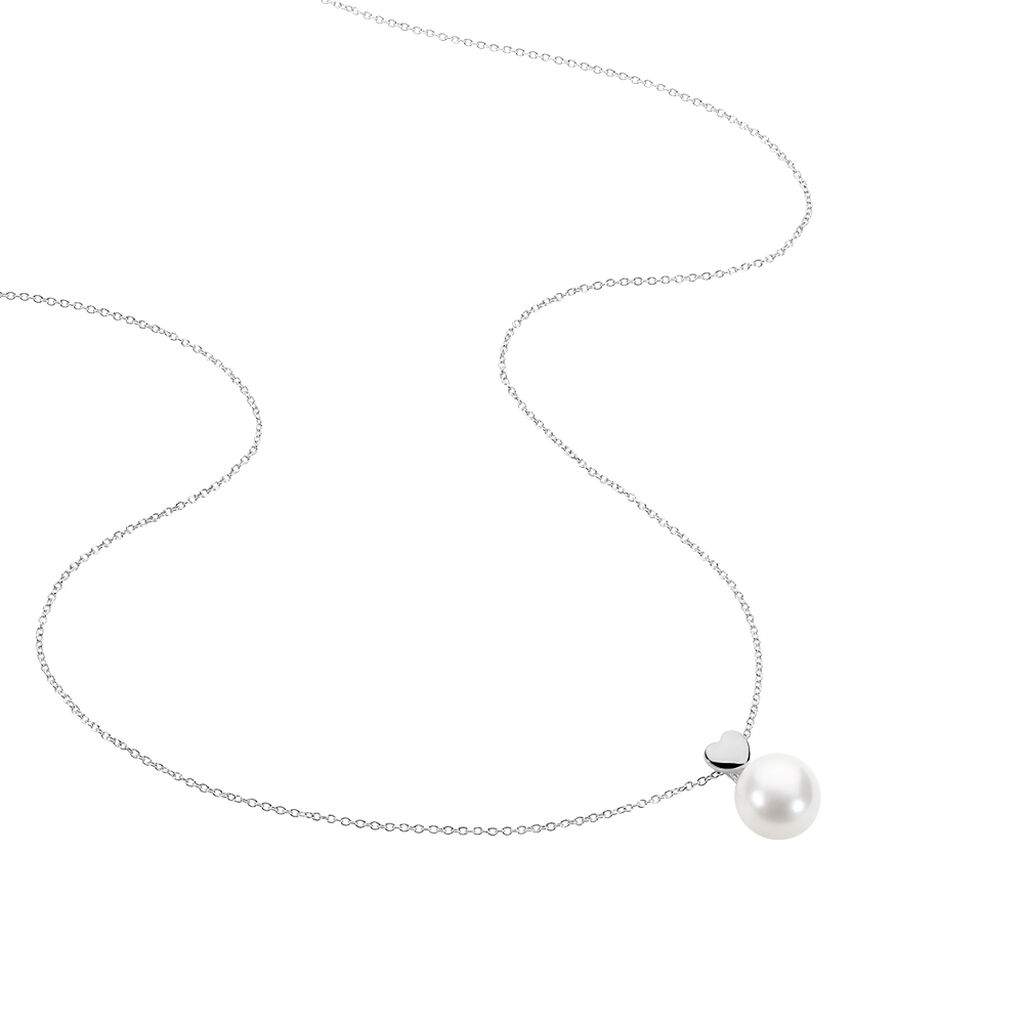 Collier Lorella Argent Blanc Perle De Culture - Colliers fantaisie Femme | Histoire d’Or