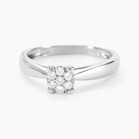 Bague Solitaire Artemis Or Blanc Diamant - Bagues solitaires Femme | Histoire d’Or