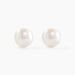 Boucles D'oreilles Puces Kesya Nacres Bouton Or Jaune Perle De Culture - Clous d'oreilles Femme | Histoire d’Or