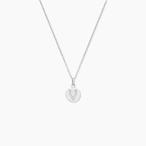 Collier Argent Eugenien Oxydes De Zirconium - Colliers fantaisie Femme | Histoire d’Or